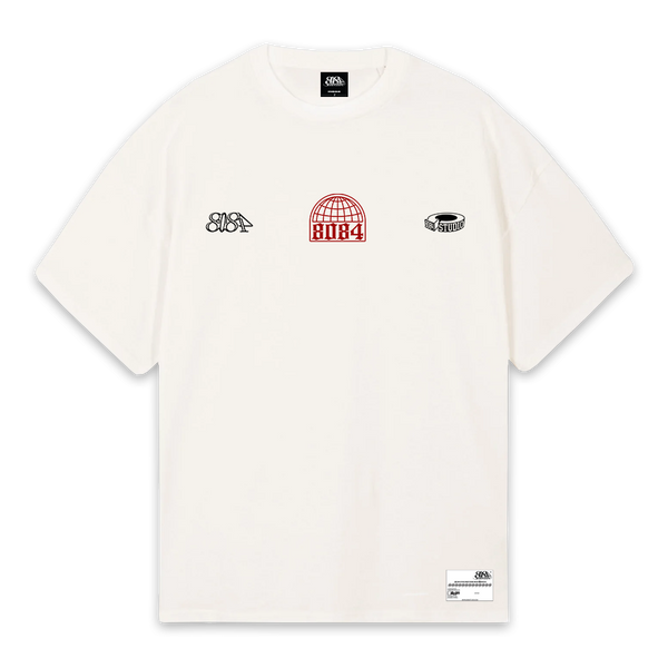 GLOBE TEE IVORY