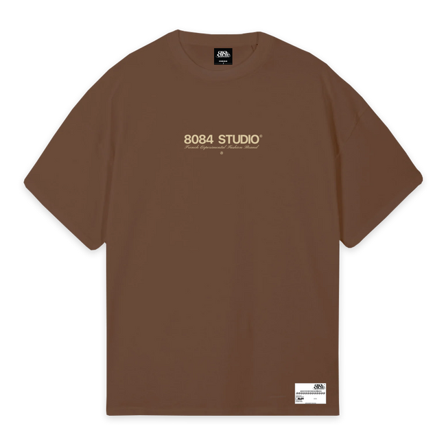 LOGO TYPE TEE BROWN