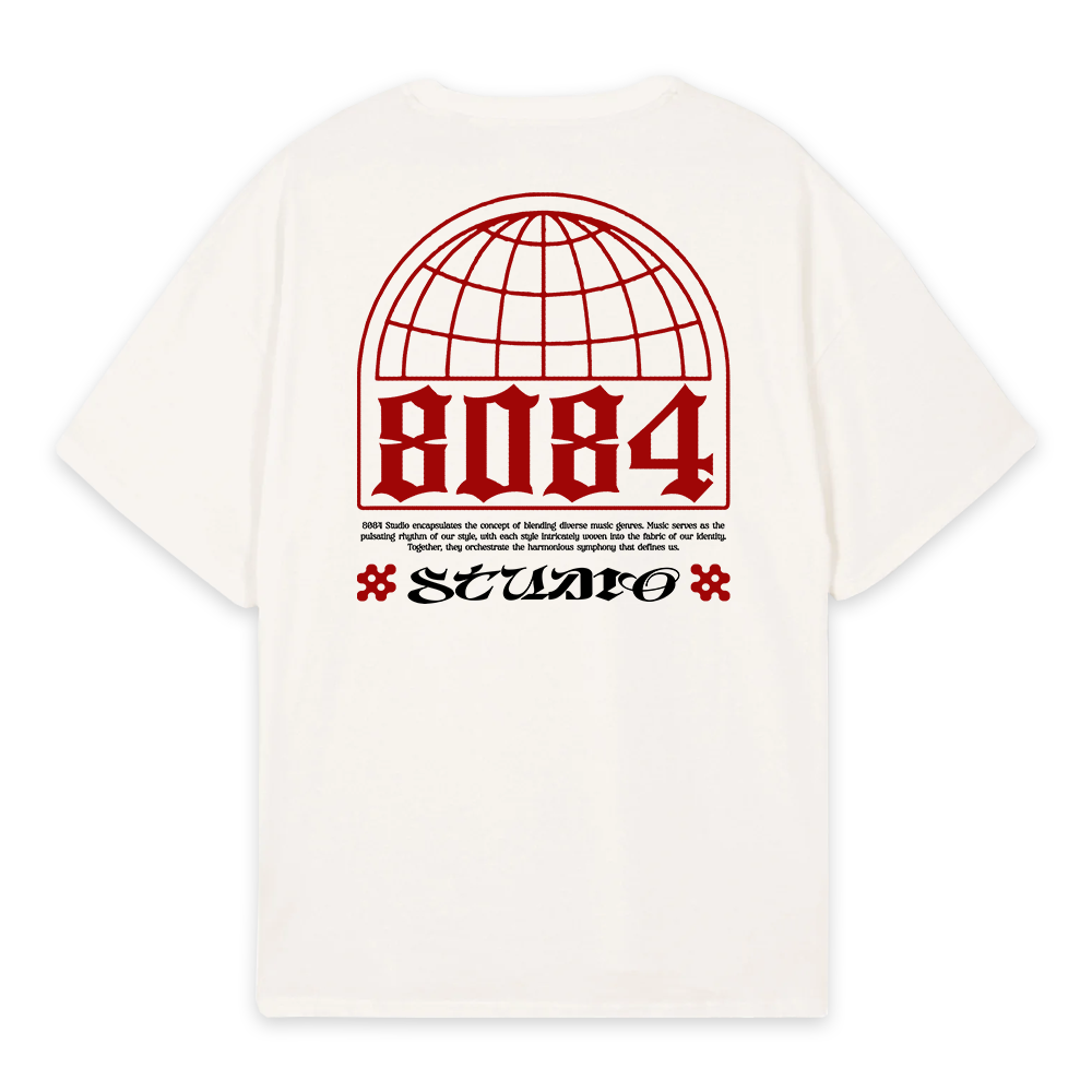 GLOBE TEE IVORY