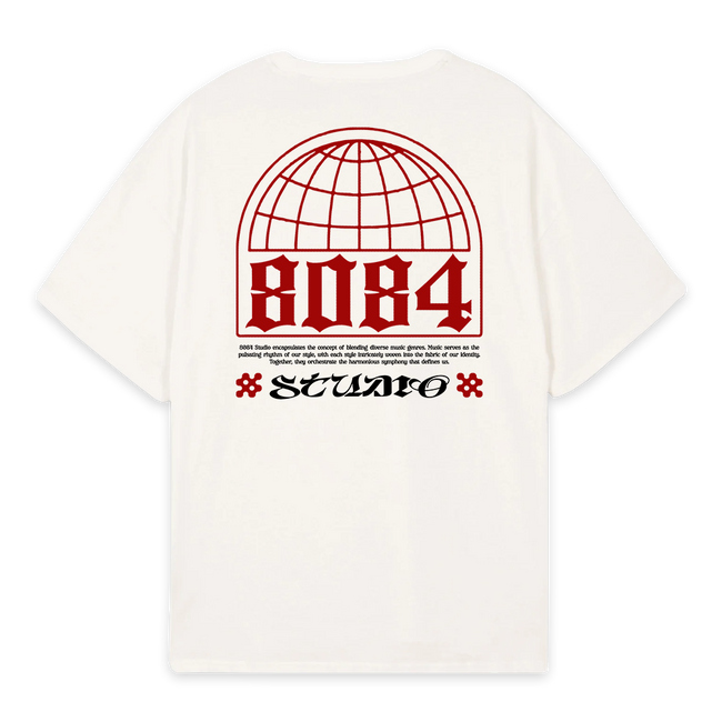 GLOBE TEE IVORY